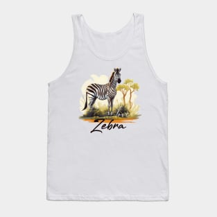 Happy Zebra Tank Top